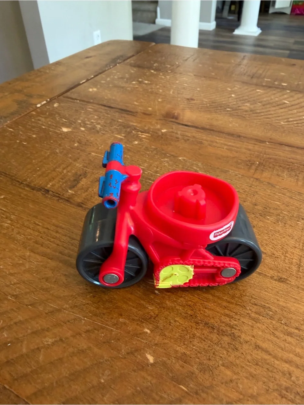 Fisher Price Little People red bicycle as is
